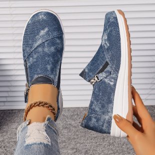 Plus Size Women's Shoes Round Toe Flat Bottom Slip-on Casual Shoes