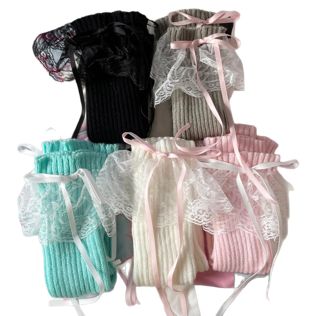 Lace Bunching Socks Girl Hot Girl Leg Warmer College Style