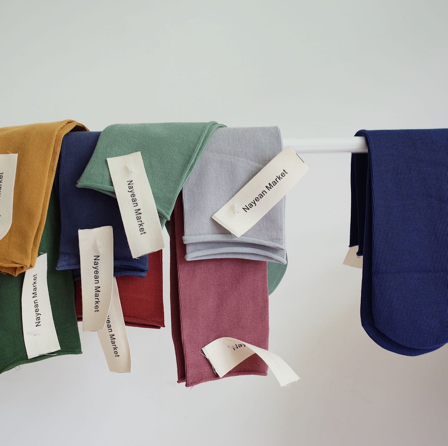 Combed Cotton Tube Socks Straight Board Without Root Multi-color Curling Candy Color