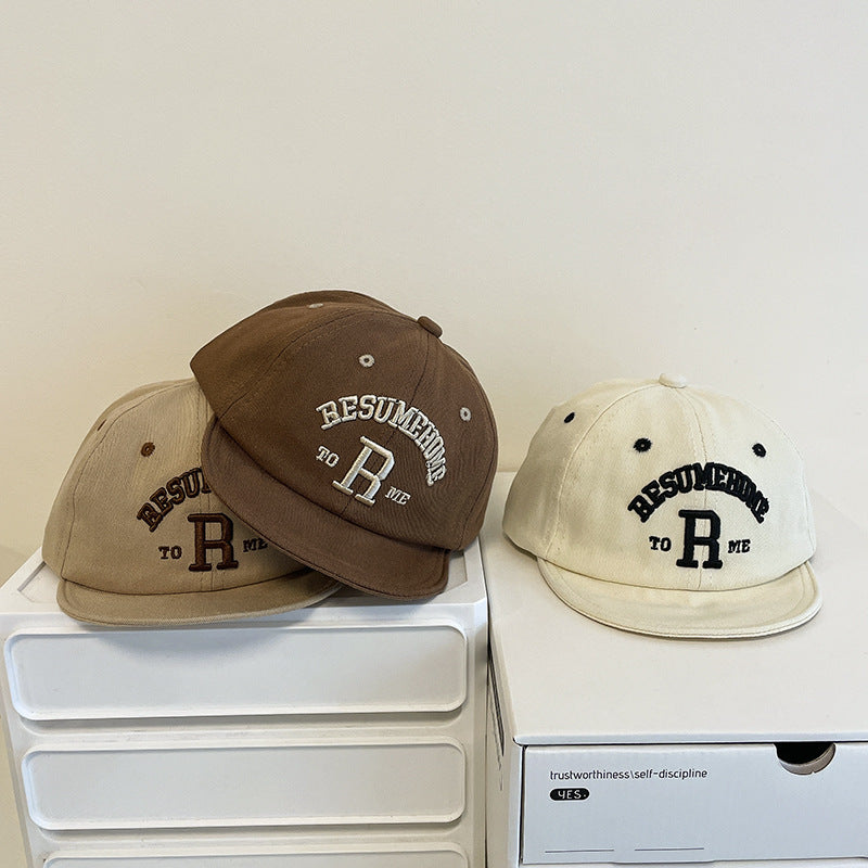 New Ins Soft Brim Letter Embroidered Sunshade Baseball Cap