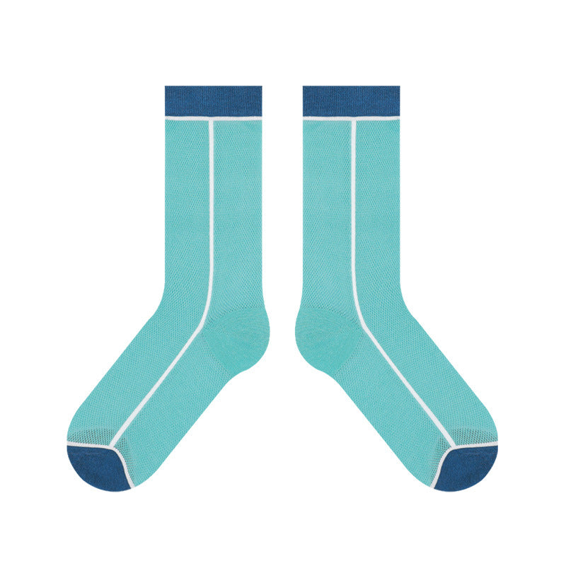 Women's Thin Breathable Spun Glass Simple Cotton Sock