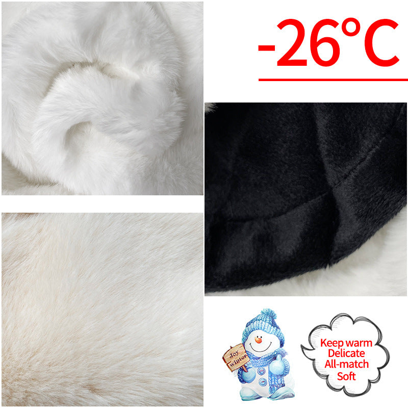Women's All-match Cold Protection Warm Fisherman Hat Plush Basin Hat