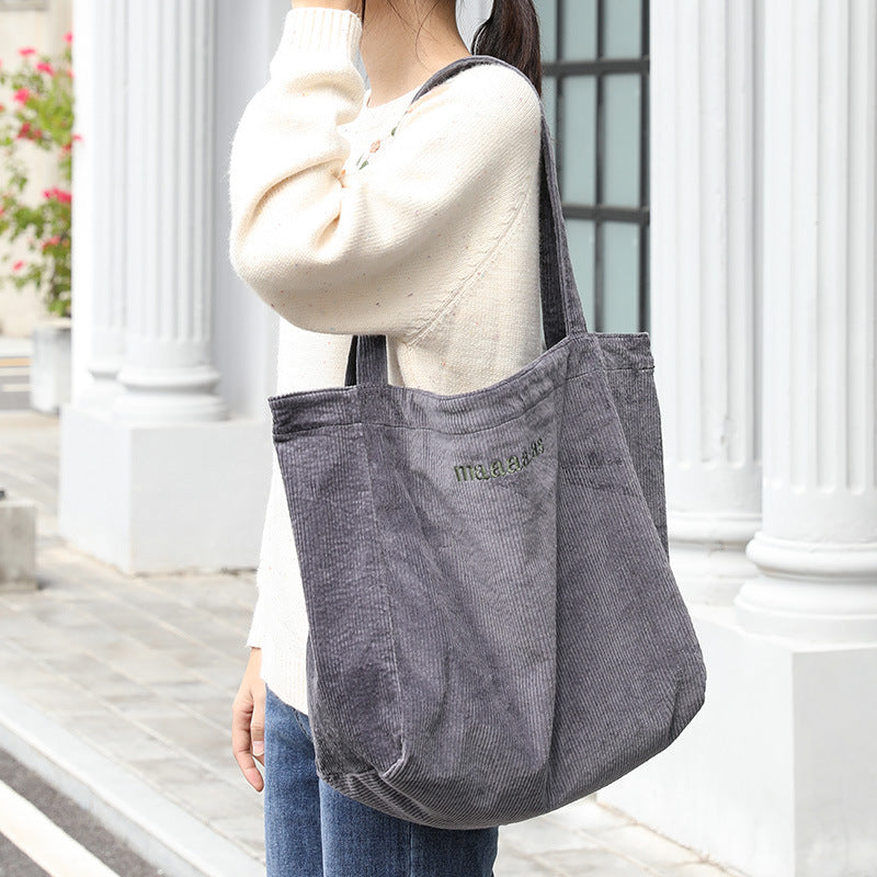 Net Red Fashion Corduroy Shoulder Bag