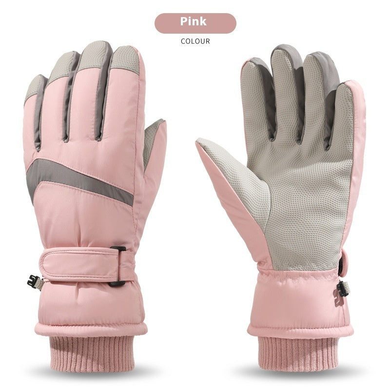 Skiing Gloves Winter Touch Screen Motorcycle Fleece-lined Warm