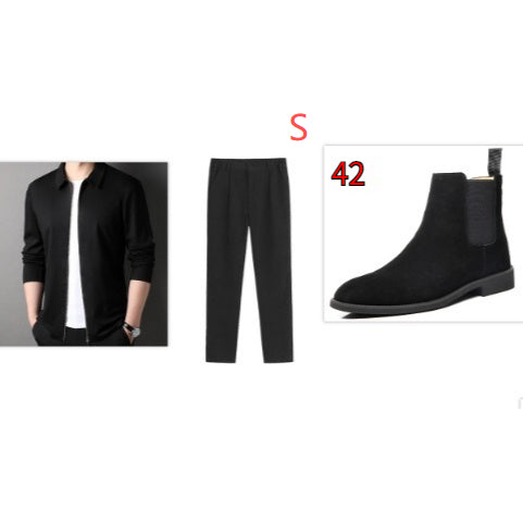 Men's Fashion Simple Lapel Casual Jacket