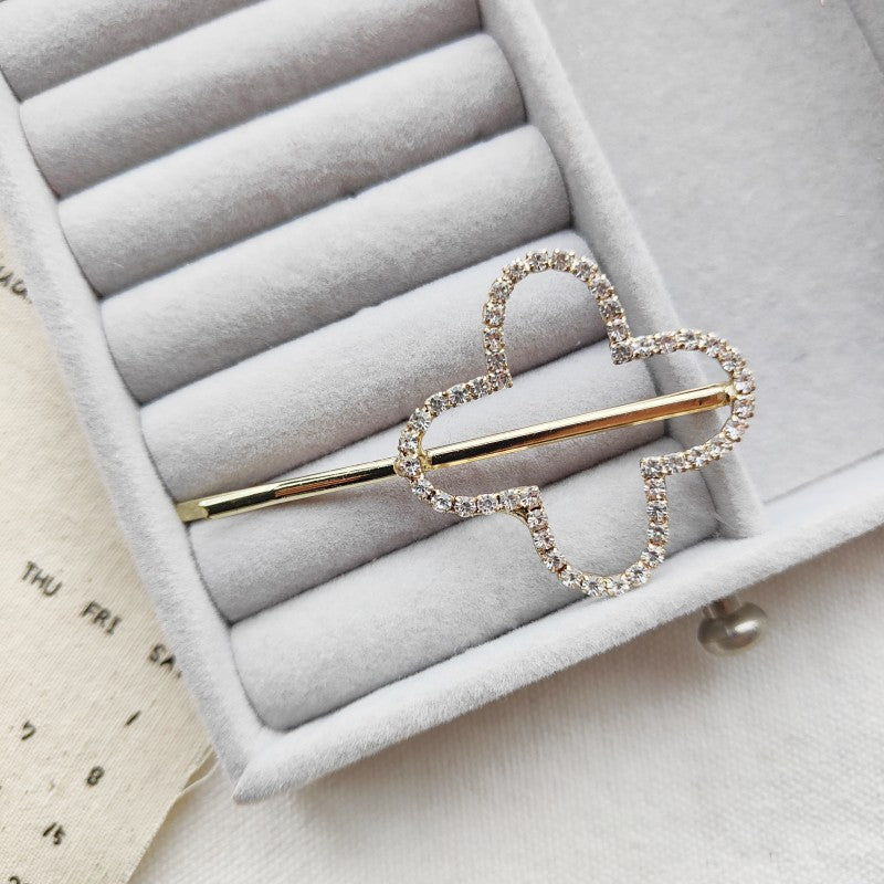 South Korea Rhinestone Butterfly Barrettes Temperament Fringe Bobby Pin