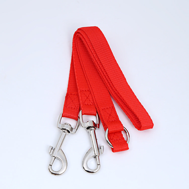 Pet Leash Multicolor Double Head One For Two