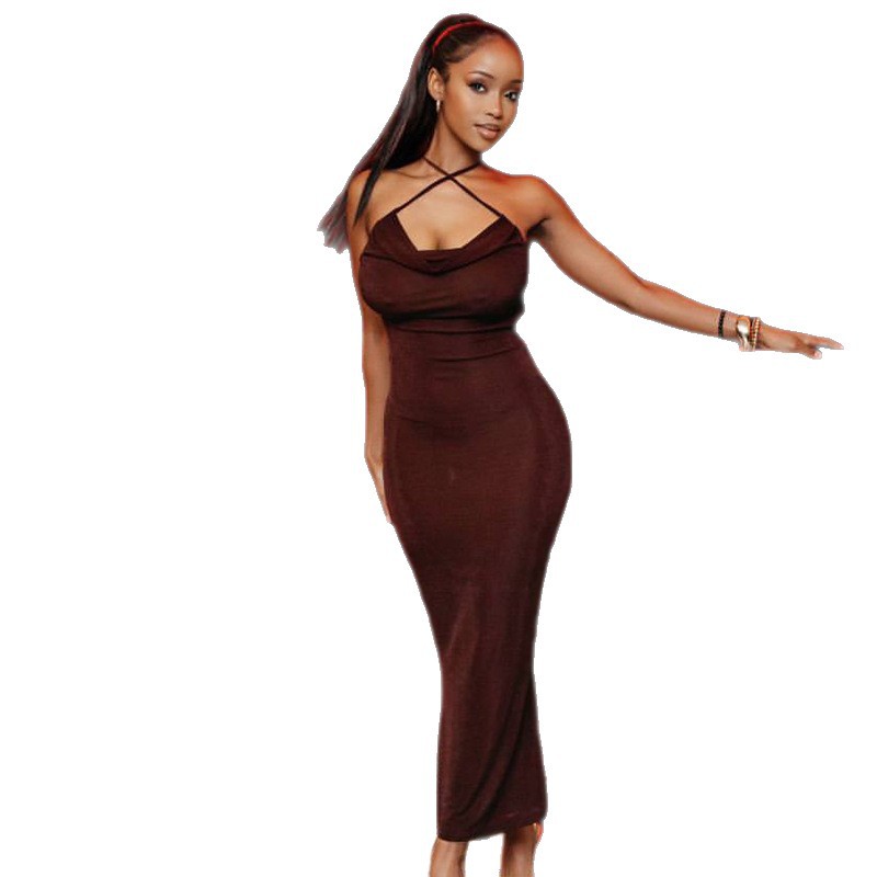 Womens Strapless Sleeveless Bodycon Maxi Dress