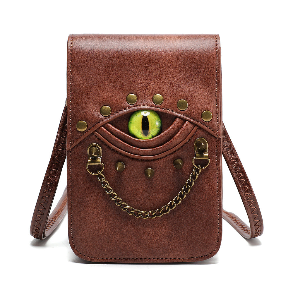 Fashion Retro Men's PU Leather Mini Waist Bag