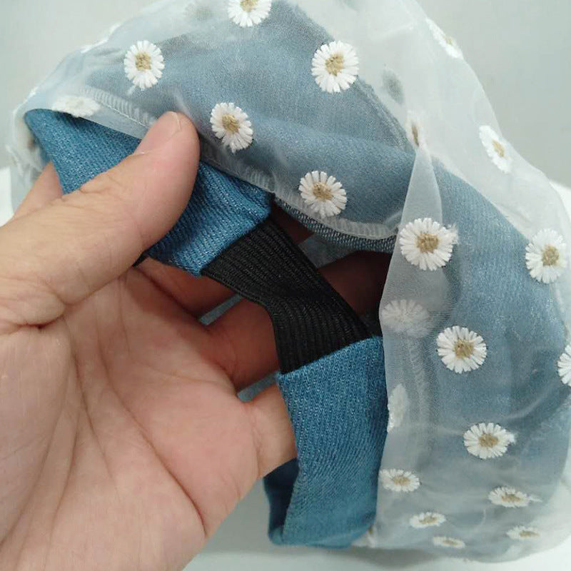 Hat Women Japanese Cute Daisy Mesh Beret