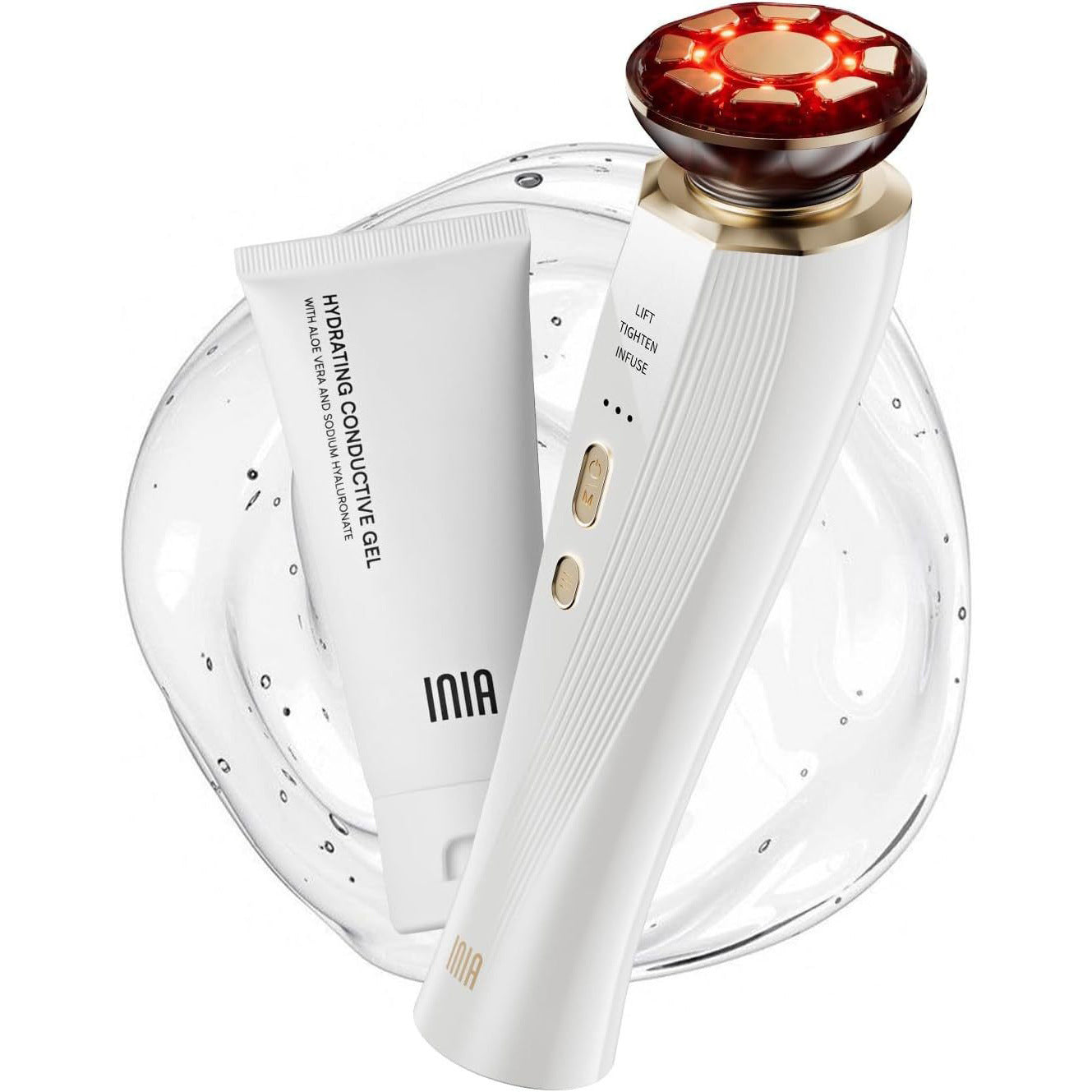 Three-in-one Red Face And Neck Massager