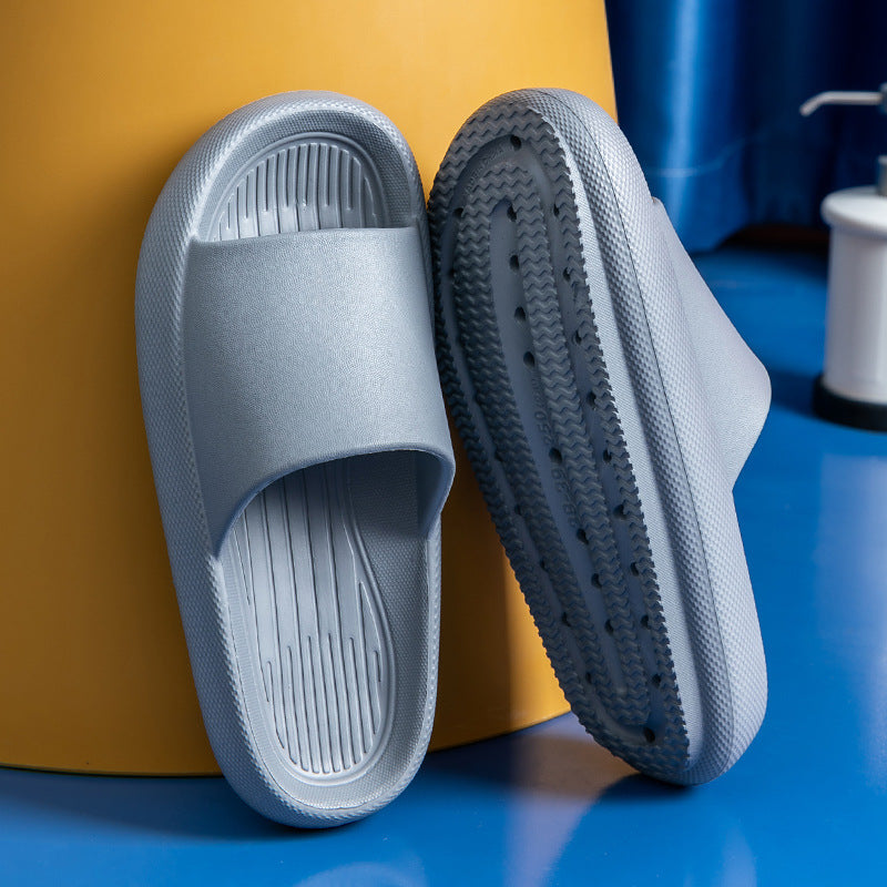 Stepping On Feces Thick-soled Slippers Female Summer Home Non-slip Bathroom Eva