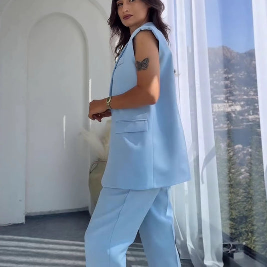 Straight-leg Fashion Casual Women's Suit