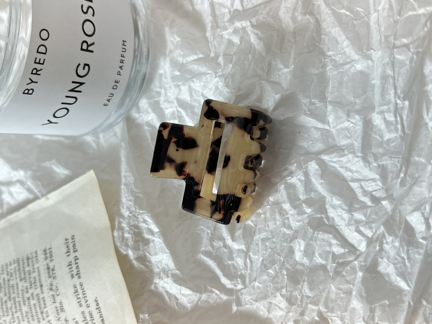 Leopard Print Checkerboard Square Small Hairclip Women