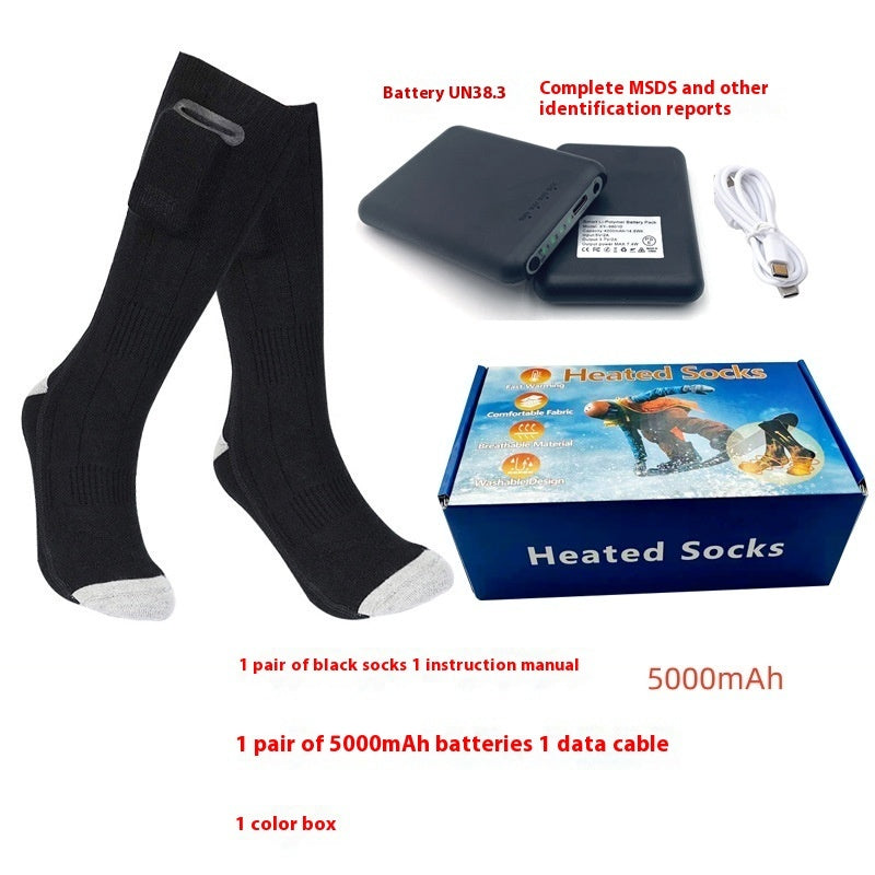 Men's And Women's Fashion Simple Heating And Warm-keeping Electric Socks