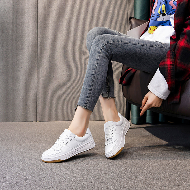 Women's Flat Sneakers Flat All Match Shallow Mouth