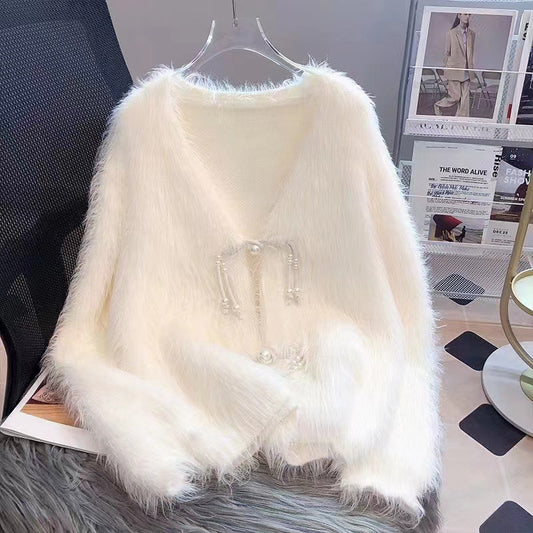Artificial Mink Hair Short Thick Fur Top