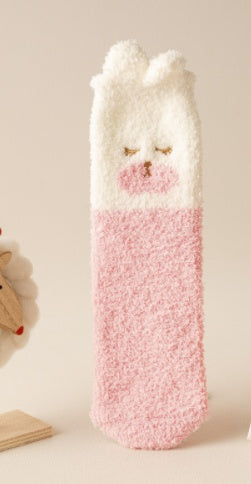 Three-dimensional Cartoon Soft Home Floor Socks In The Tube