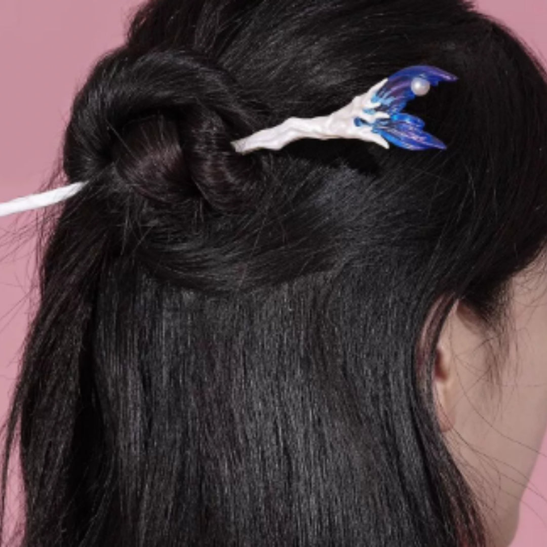 A Hidden Gem Of The Vast Sea Fish-Tail Hairpin, Fairy-Like Style
