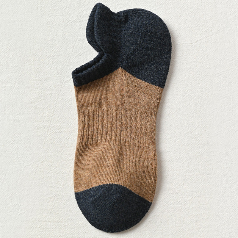 Sweat-absorbing Breathable Autumn And Winter Cotton Boat Socks