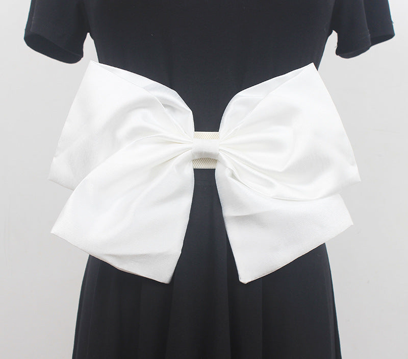 Fashionable Large Cotton Bow Belt