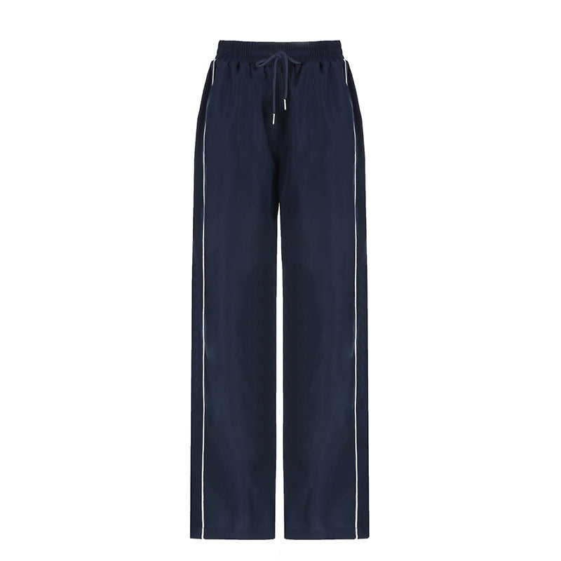 Straight All-matching Elastic Waist Pants