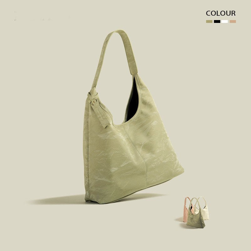 New Mori Style All-match Commute High-grade Velvet Large Capacity Lightweight Tote Bag