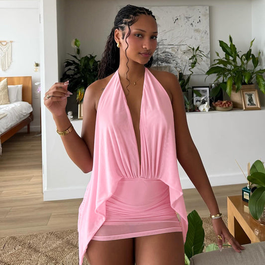 Women's Summer New Solid Color Dress
