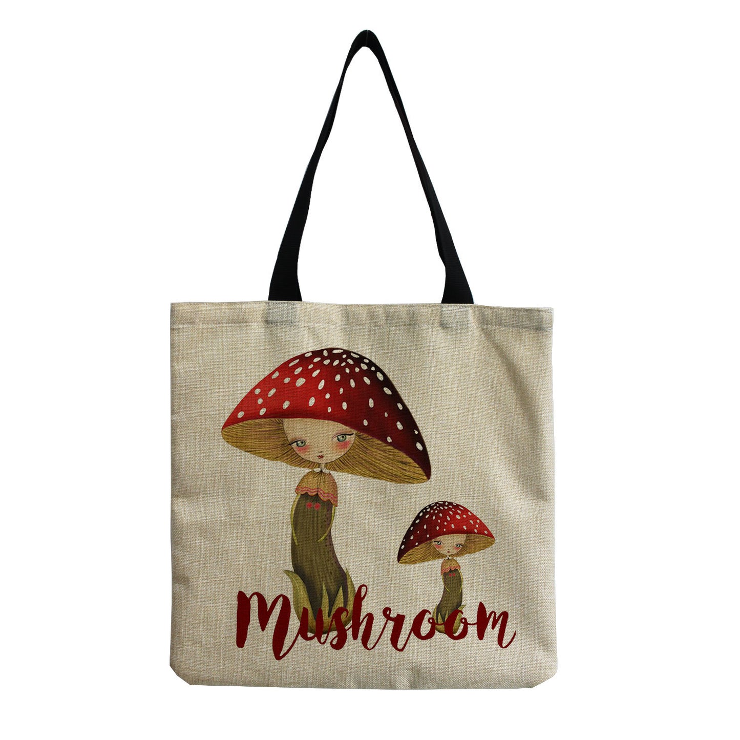 Cartoon Mushroom One-shoulder Portable Reusable Cute Mushroom