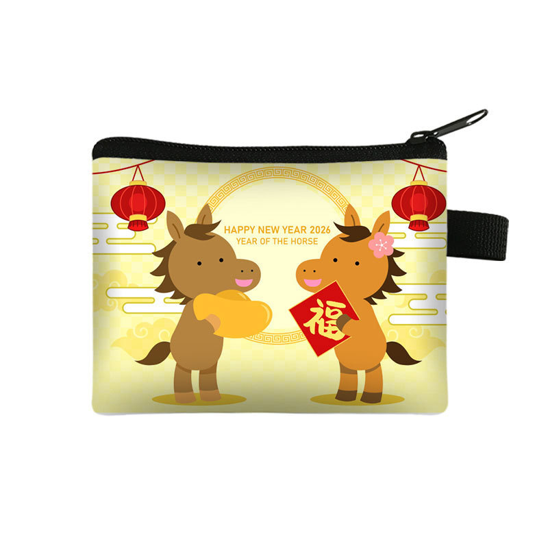 New Years Lucky Wallet Portable High Capacity Cardholder And Coin Organizer