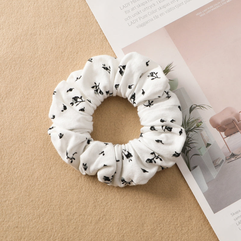Plaid Print Large Intestine Ring Women's Hair Tie