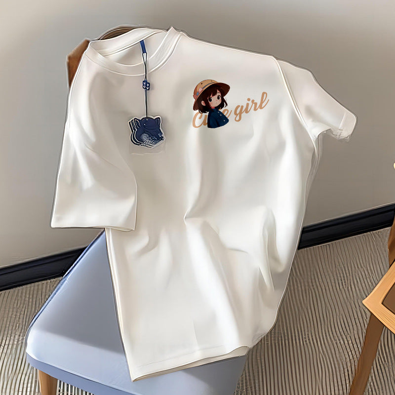260g Heavy Loose Cotton Printed T-shirt