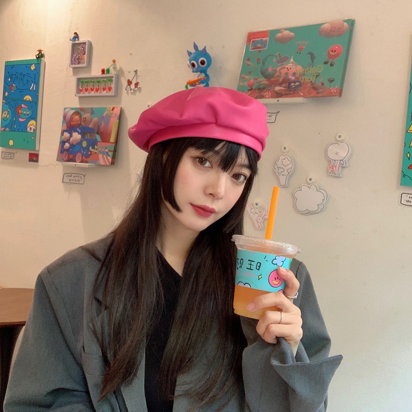Ins Style Korean Version All Match Newsboy Painter Hat