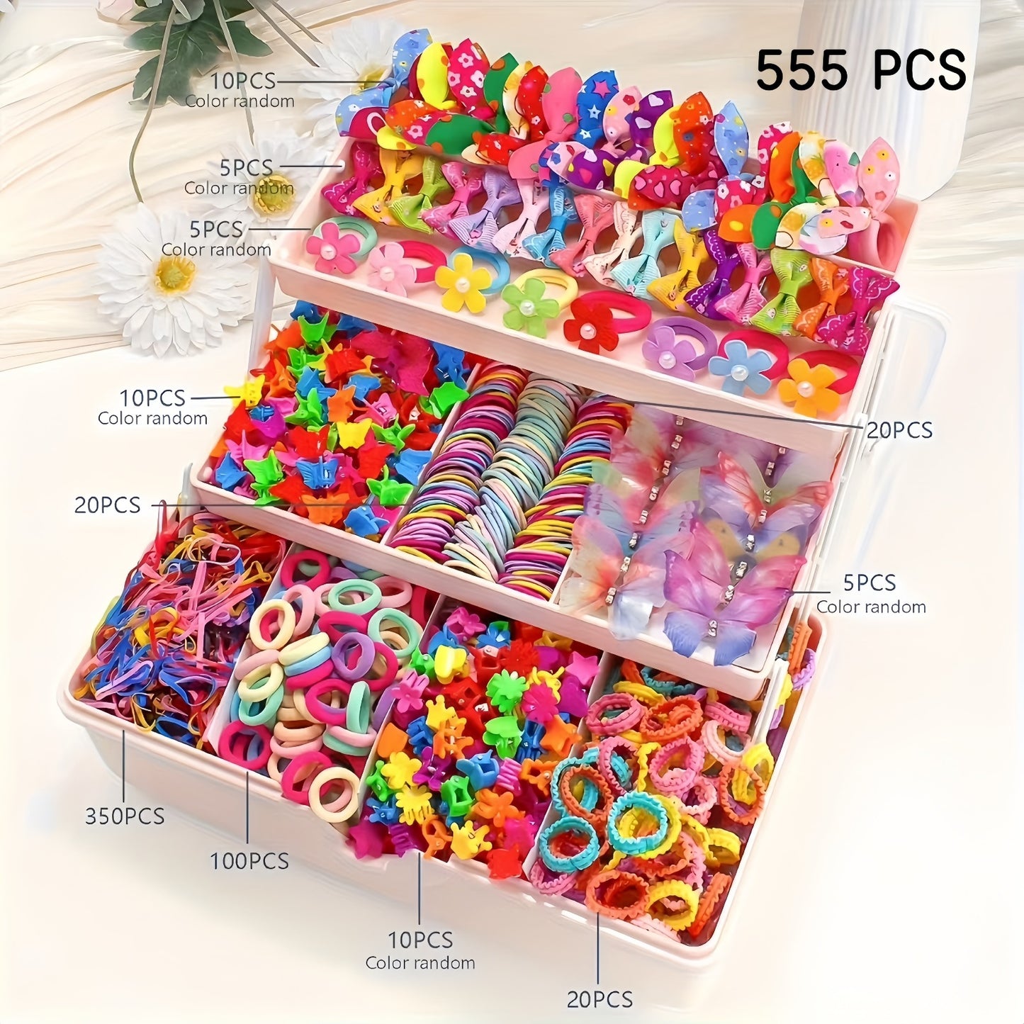 Children Hairpin Headdress Suit Princess Rubber Band Hair Accessories Suit