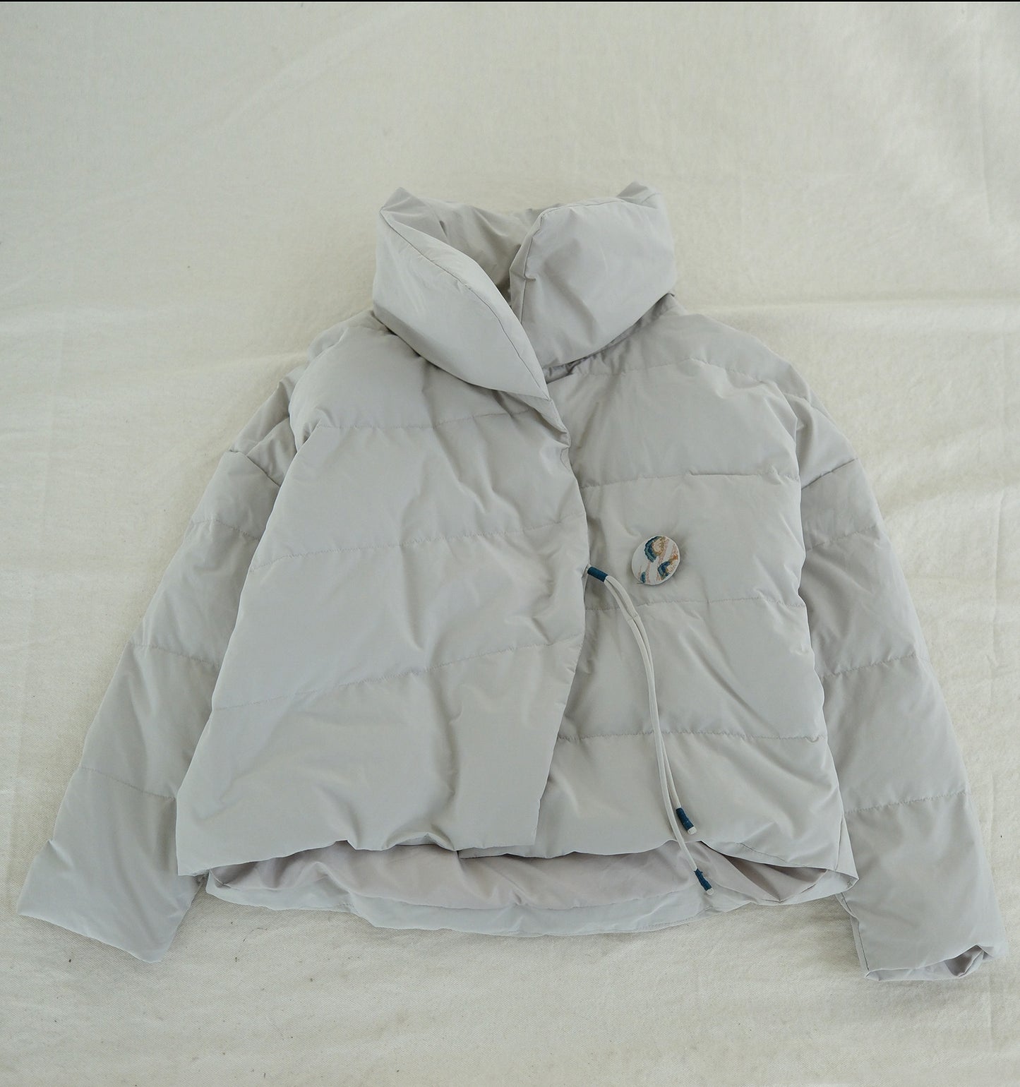 Retro Turtleneck Loose Down Jacket