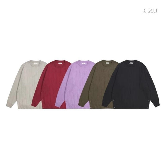 Autumn Classic Breasted Sweater Loose Casual