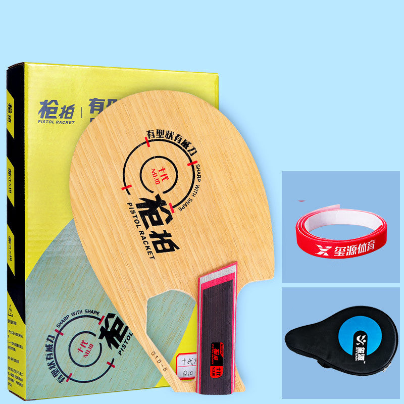 Ten-generation Special-shaped Gun Shot Pure Wood Carbon Q10 Table Tennis Flooring