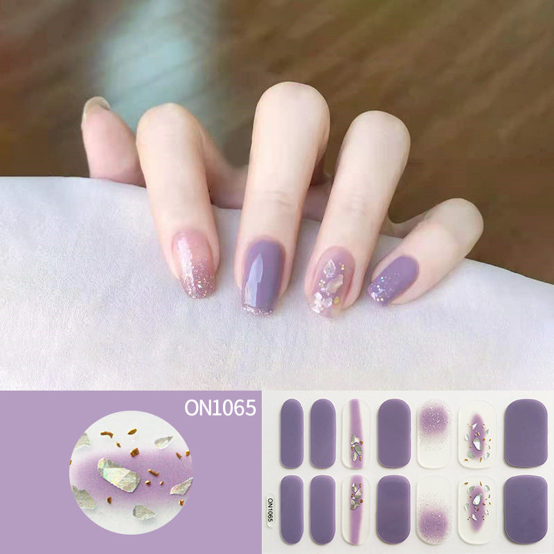 Laser Bronzing Flower Butterfly Nail Sticker