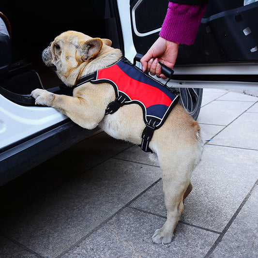 Kæledyr Håndholdt Reb Vest Taktisk Stor Hund Brystsele Reflekterende Eksplosionssikker Hund Håndholdt Reb