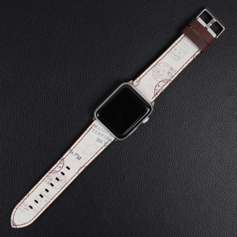 Fashion Creative Print Chinese Style Leather Strap