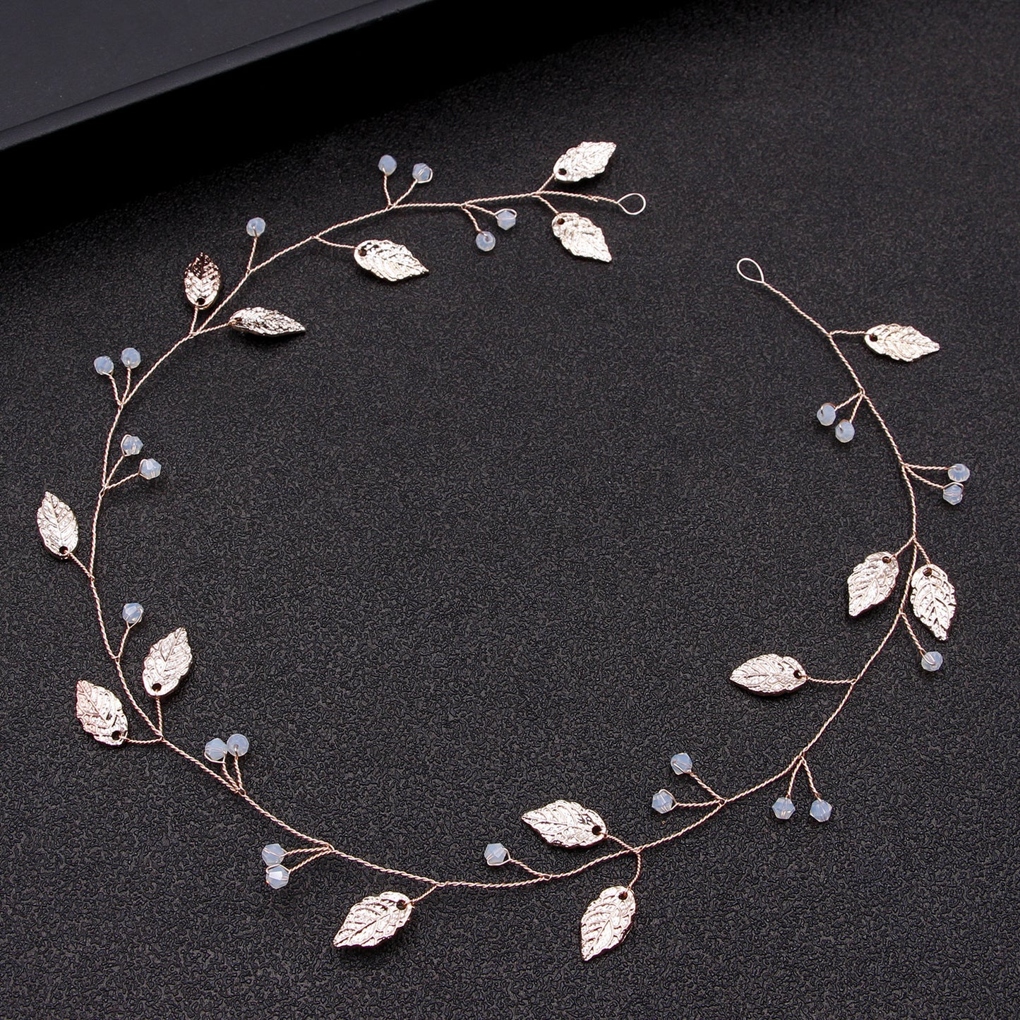 Handmade Hair Comb Alloy Leaves