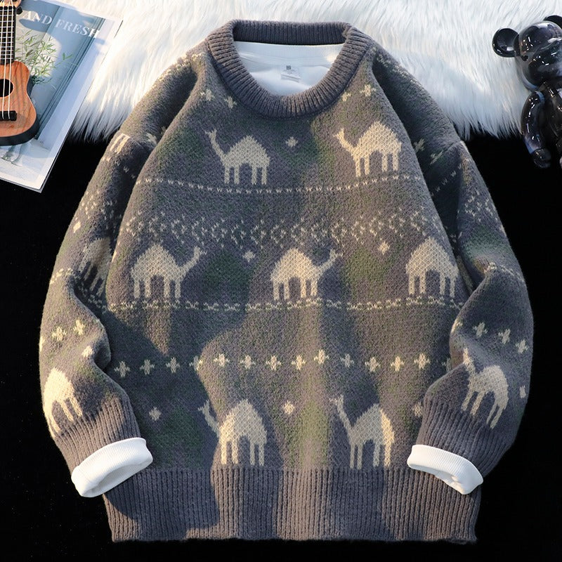 match Fashion Ins Knitted Sweater