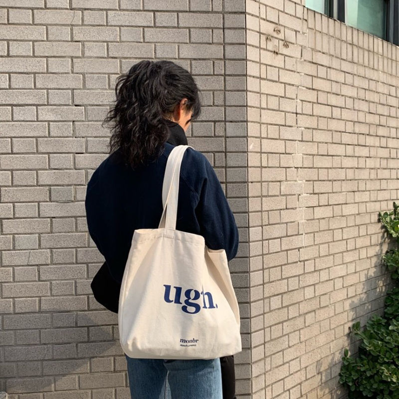 Spot Set Simple Literary Canvas Bag