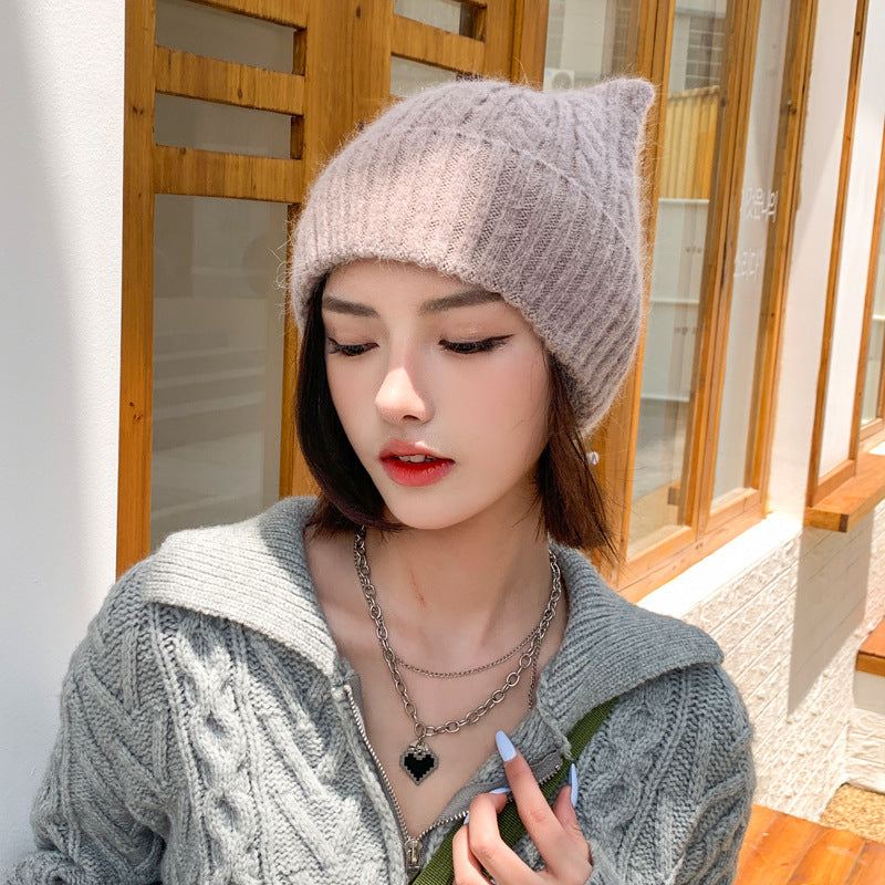 Super Cute Little Ear Knitted Wool Hat