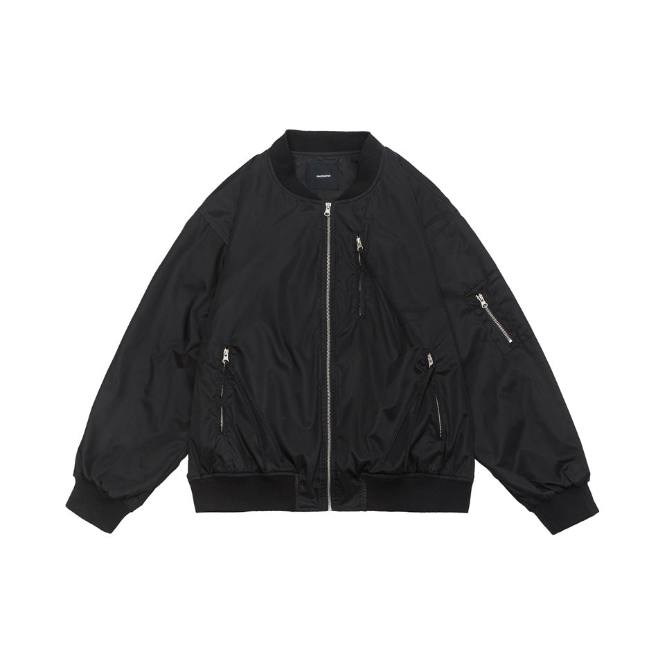 Women's Loose Baseball Collar Coat
