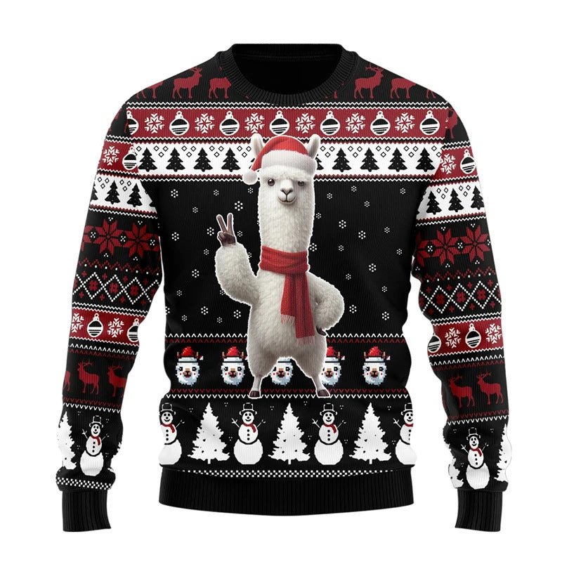 Men's Casual Long-sleeve Christmas Chunky Knit Sweater