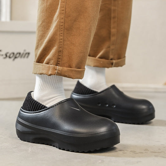 Mens Cotton Slippers For Winter Outdoor Wear