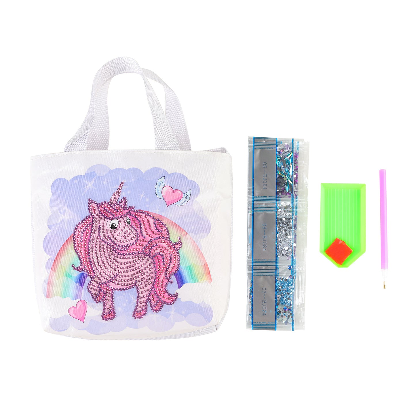 DIY Diamond Painting Kids Portable DIY Crystal Satchel Bag