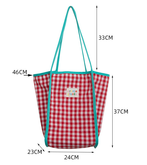 Fashion Special Multicolor Plaid Shoulder Bag
