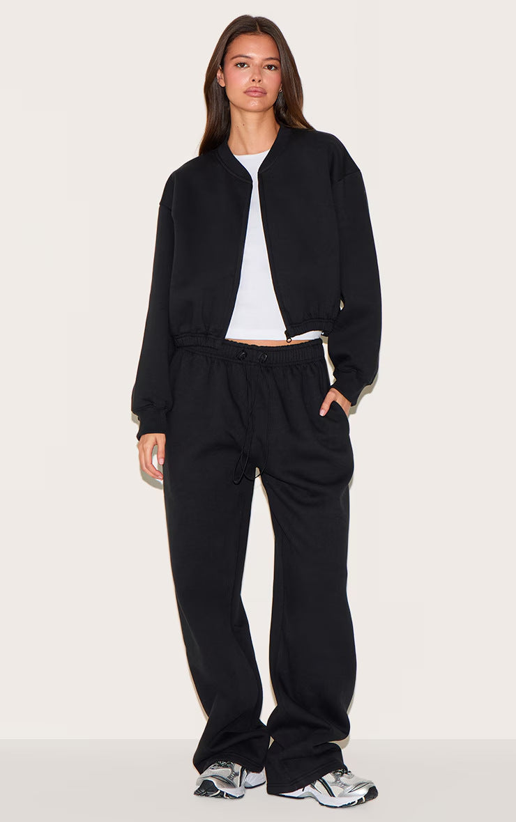 At-home Fashion Slim-fit Belted Cardigan And Pants Set